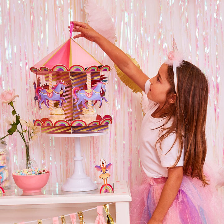Unicorn Princess Carousel <br> Treat Stand - Sweet Maries Party Shop