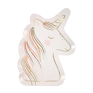 Unicorn Shaped <br> Plates (8) - Sweet Maries Party Shop