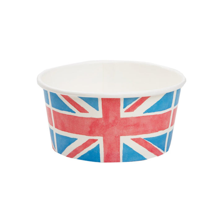 Union Jack <br> Ice Cream / Food Cups (8) - Sweet Maries Party Shop