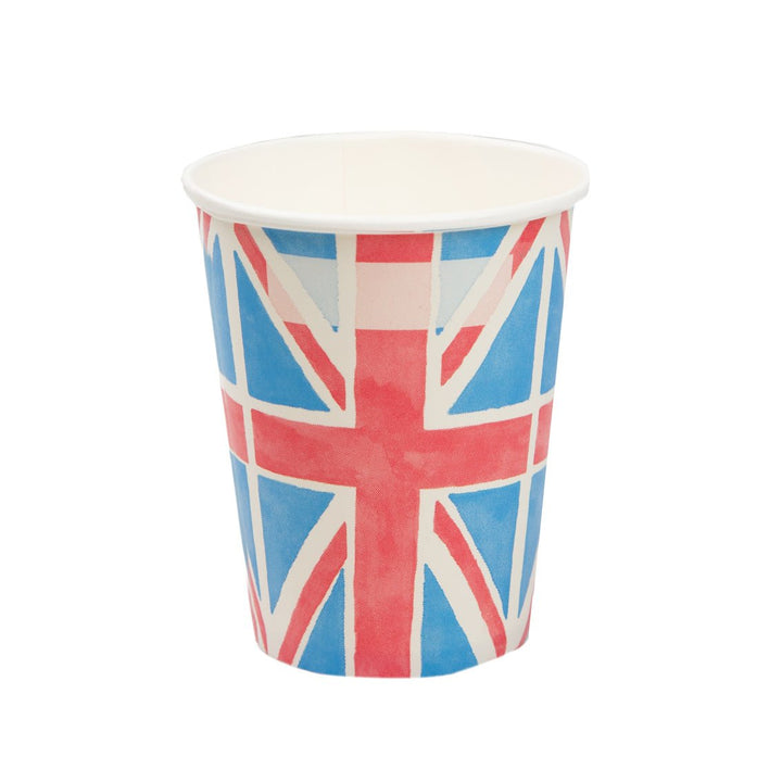 Union Jack <br> Paper Cups (8) - Sweet Maries Party Shop