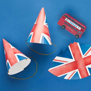 Union Jack <br> Party Hats (10 Pack) - Sweet Maries Party Shop