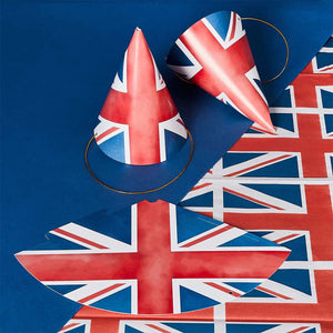 Union Jack <br> Party Hats (10 Pack) - Sweet Maries Party Shop