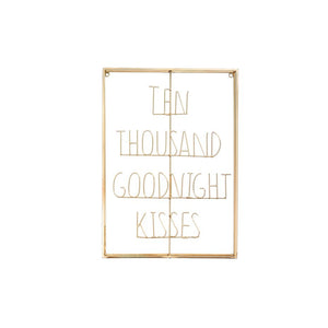Wall Art : Ten Thousand <br> Goodnight Kisses - Sweet Maries Party Shop