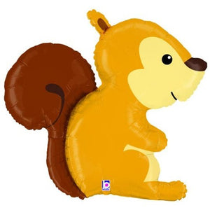 Woodland Squirrel Balloon <br> 36"/ 91cm Tall - Sweet Maries Party Shop